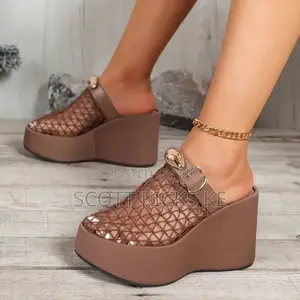 Ladies Mesh Wedge Platforms
