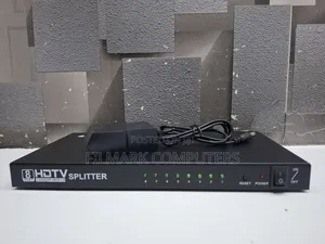 1 X 8 Full Hd 1080p Hdmi Splitter With Switch, Support 3d & 4k X 2k