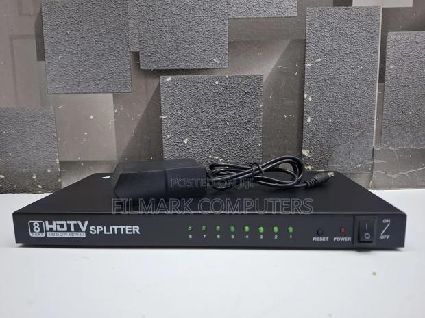 1 X 8 Full Hd 1080p Hdmi Splitter With Switch, Support 3d & 4k X 2k - thumbnail 2