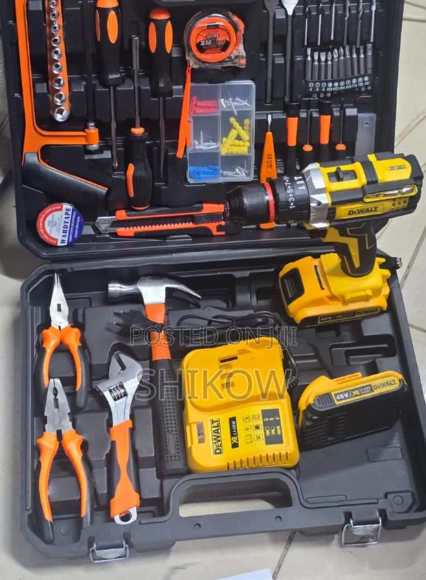 Dewalt 48v Cordless Toolkit – 108pcs Complete Repair Set