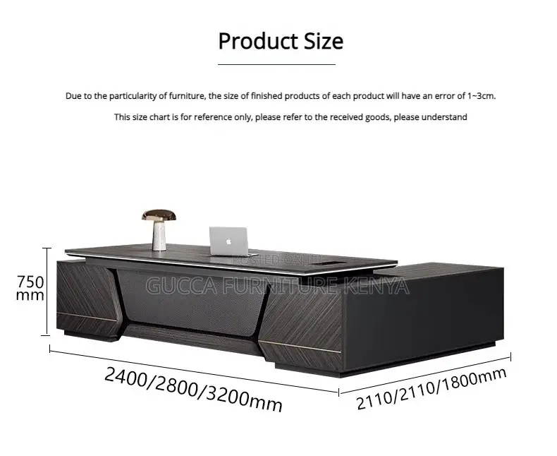 2.4 Meters Executive L-shaped Office Desk