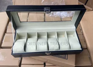 6 Slot Watch Box, Fashion Watch Box Organizer