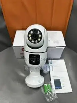Indoor Security V380 Pro 1080p 2mp PTZ Dual Lens Wifi Bulb Camera