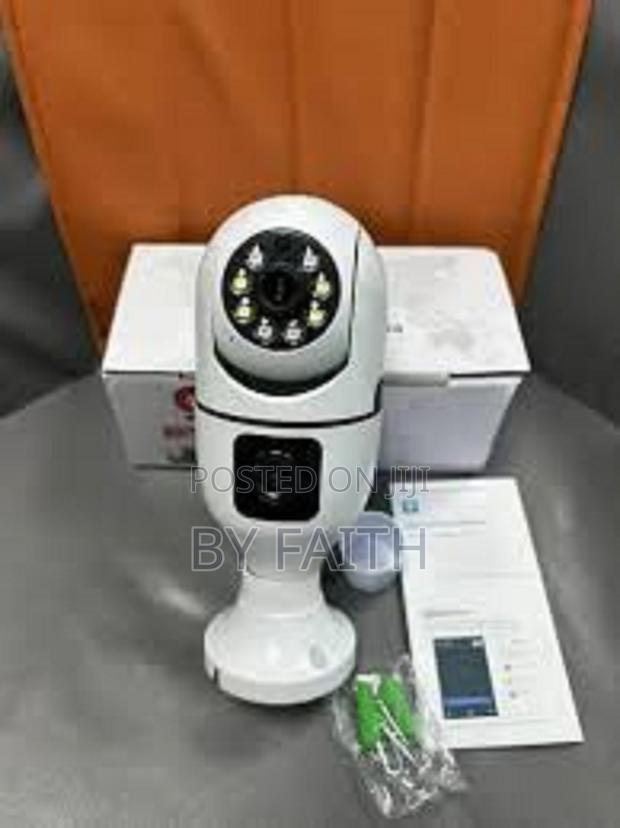 Indoor Security V380 Pro 1080p 2mp PTZ Dual Lens Wifi Bulb Camera - main view