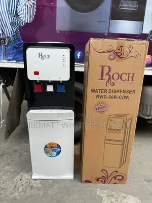 White Roch 3 Taps Water Dispenser With Compressor