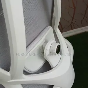 Office Chairs: High-back White Orthopedic Office Seat