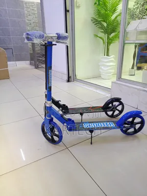 Adjustable Folding Kick Scooter With Stand