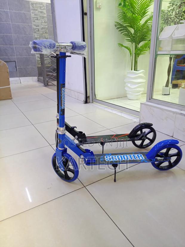 Adjustable Folding Kick Scooter With Stand