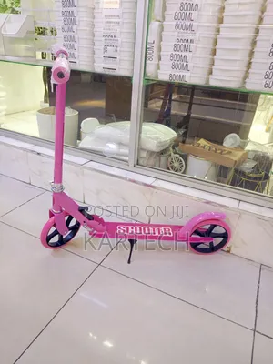 Girl Two-Wheel Folding Kick Scooter With Stand