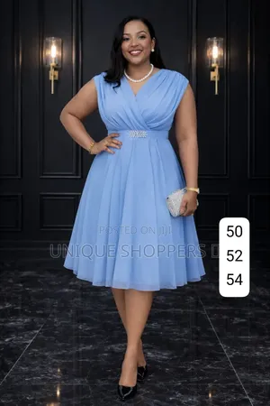white christmas dresses Floral Printed Chiffon Long Sleeve Gown 2 / Sky Blue/Multi main image 1