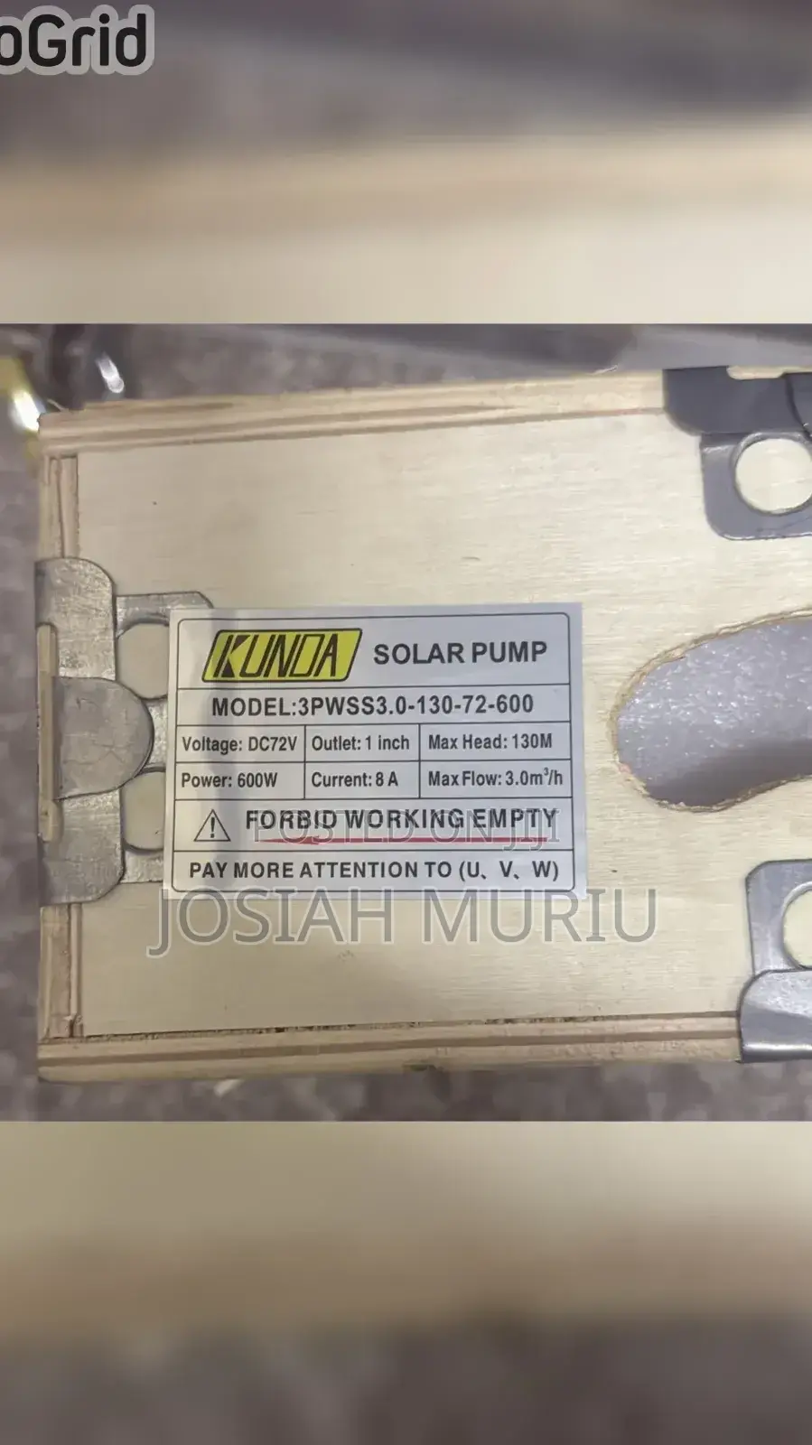 130 M Kunda Water Pump