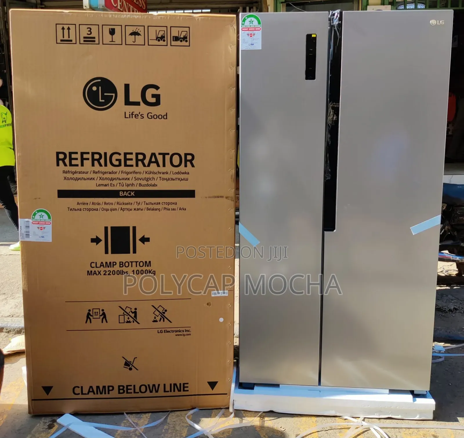 Lg Side by Side 519l No Frost Fridge