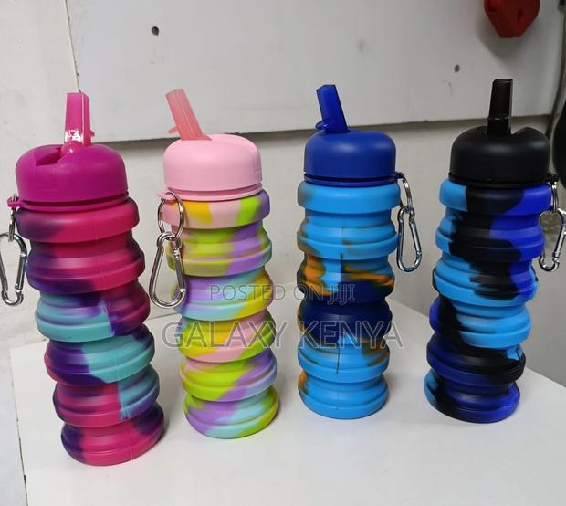 480ml Collapsible Silicone Water Bottle - main view