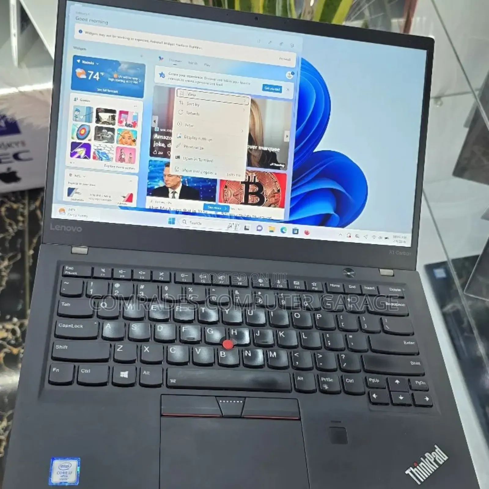 Laptop Lenovo ThinkPad X1 Carbon 16GB Intel Core I7 SSD 512GB