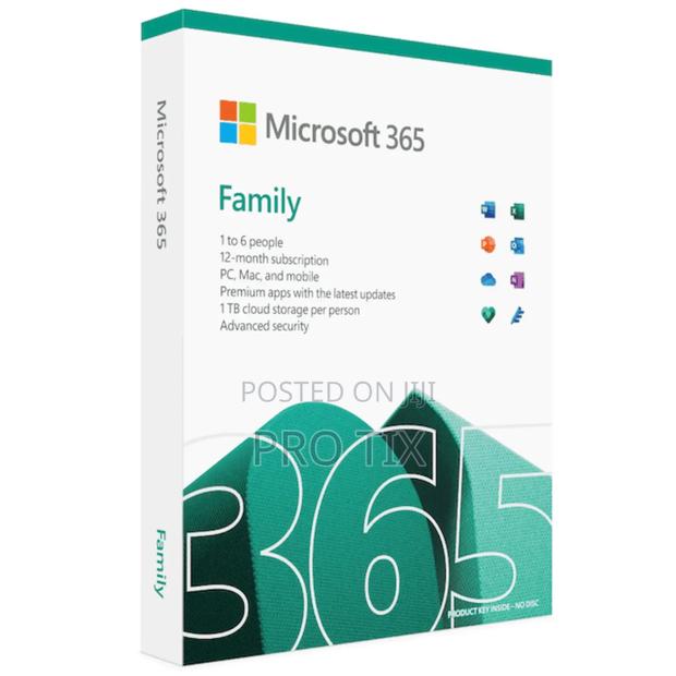 Microsoft Office 365 Family 6 Users 1 Year Subscription - main view