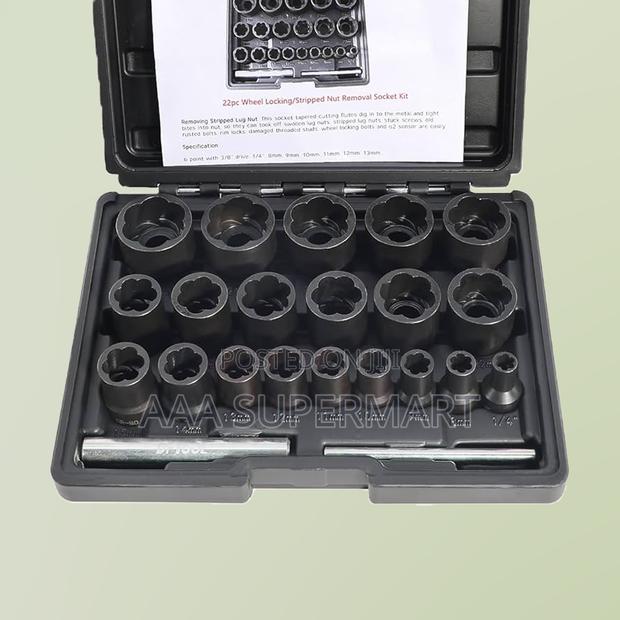 Tq82077 22 Pcs Jumbo Nut & Bolt Extractor Set - main view