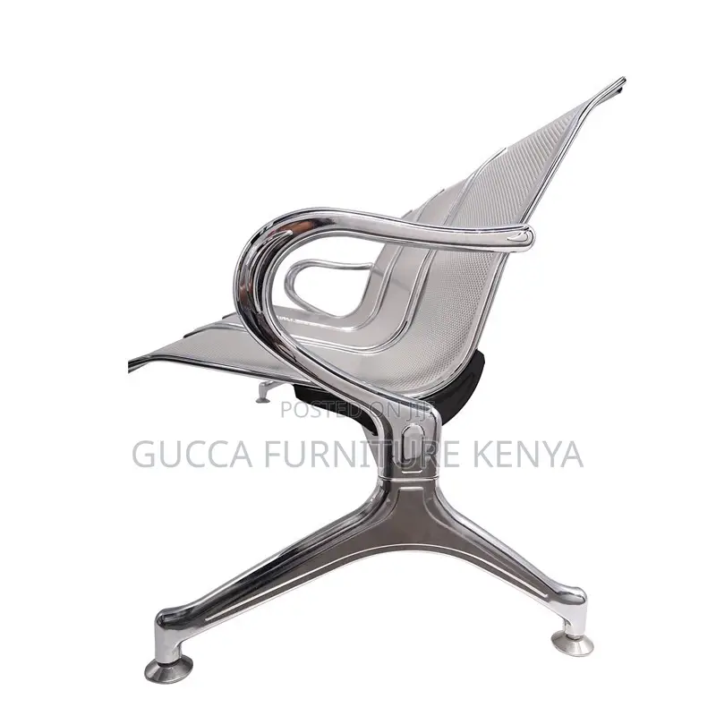 3-seater Metallic Office Reception Waiting Bech