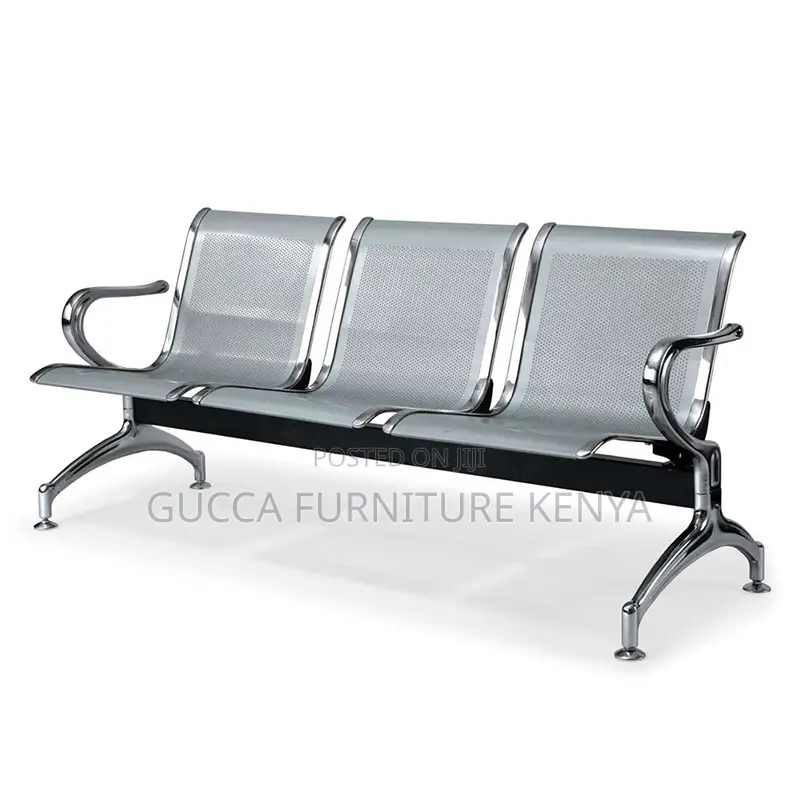 3-seater Metallic Office Reception Waiting Bech