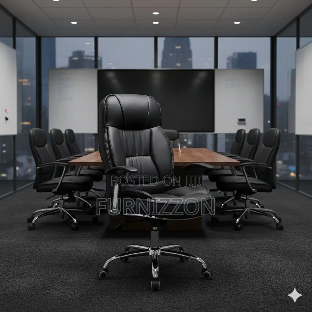 Durable Executive PVC Leather Office Chair for Daily Use