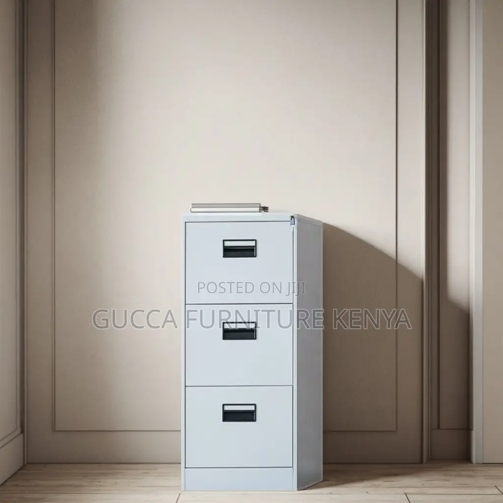 Metallic 3-drawer File Office Cabinet