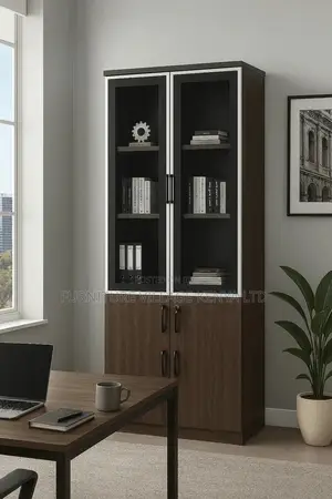 Office Storage Cabinets: 2-door Wooden File Cabinet