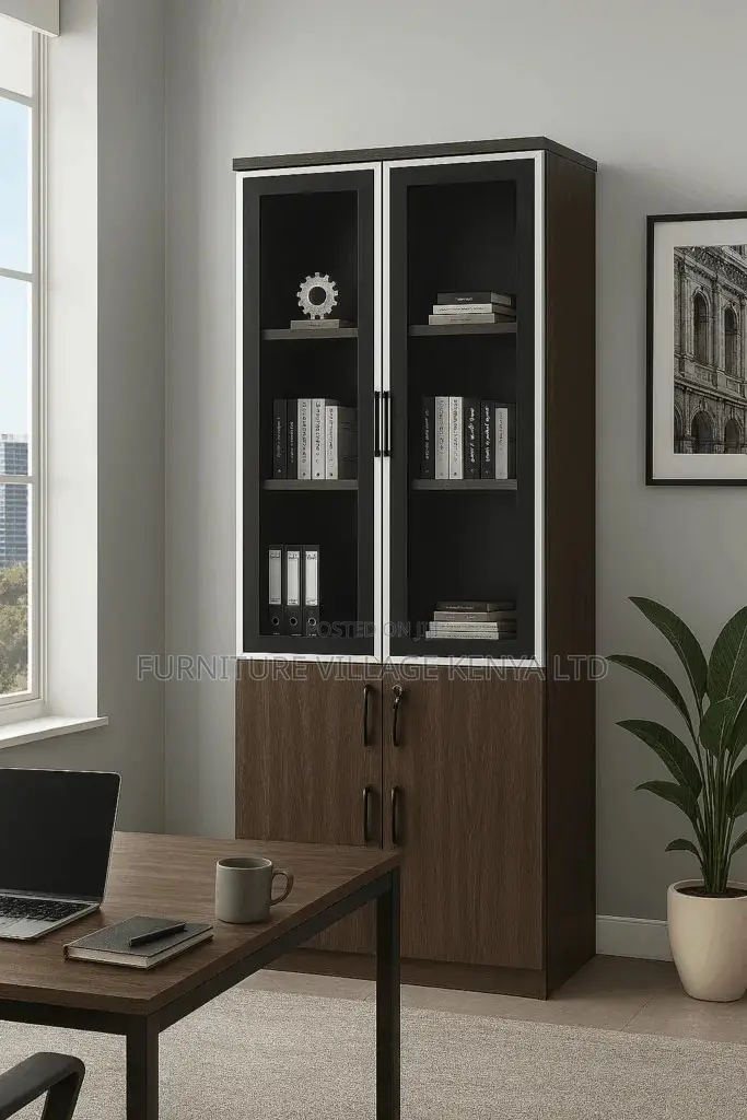 Office Storage Cabinets: 2-door Wooden File Cabinet