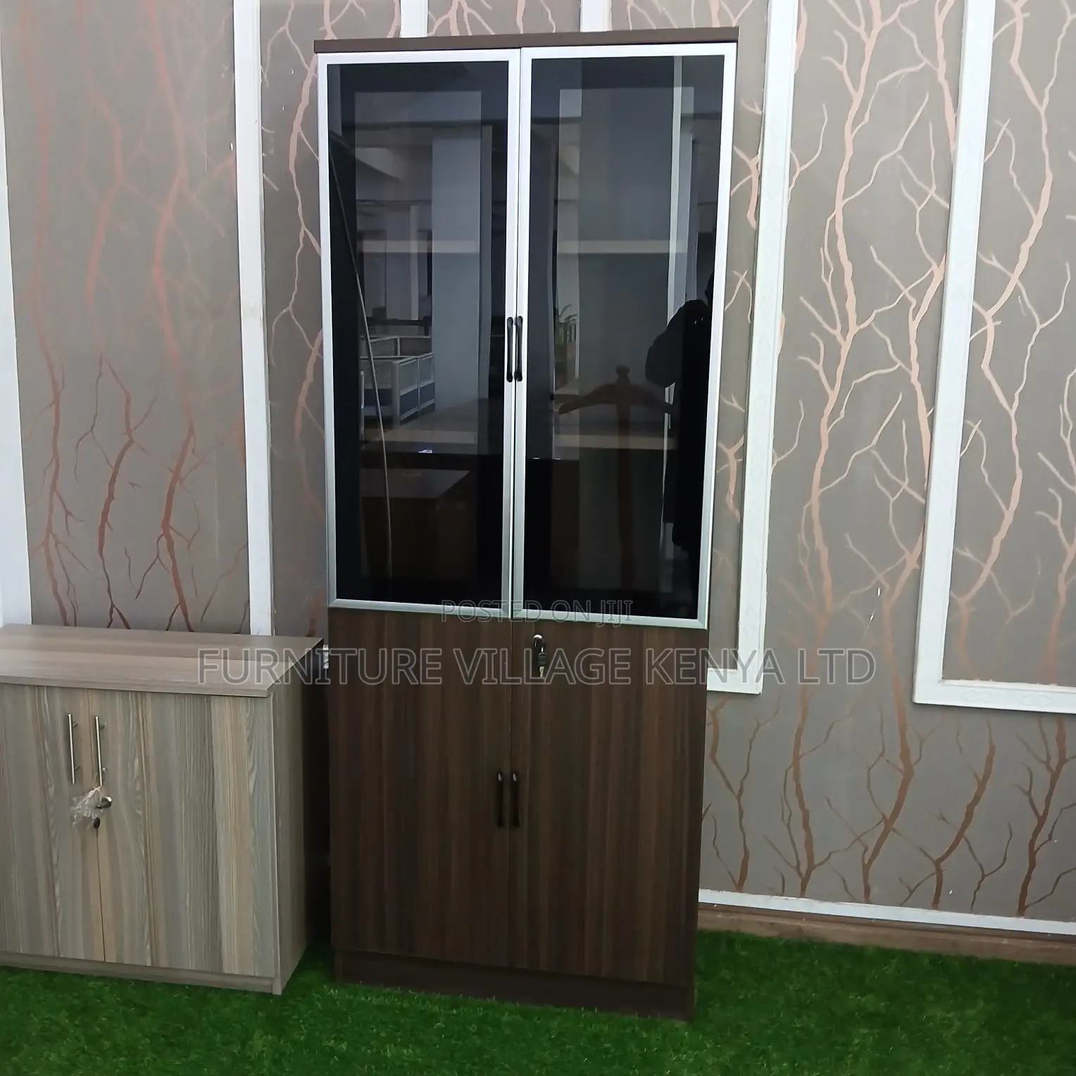 Office Storage Cabinets: 2-door Wooden File Cabinet