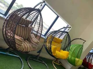 Modern Rattan Outdoor Swing