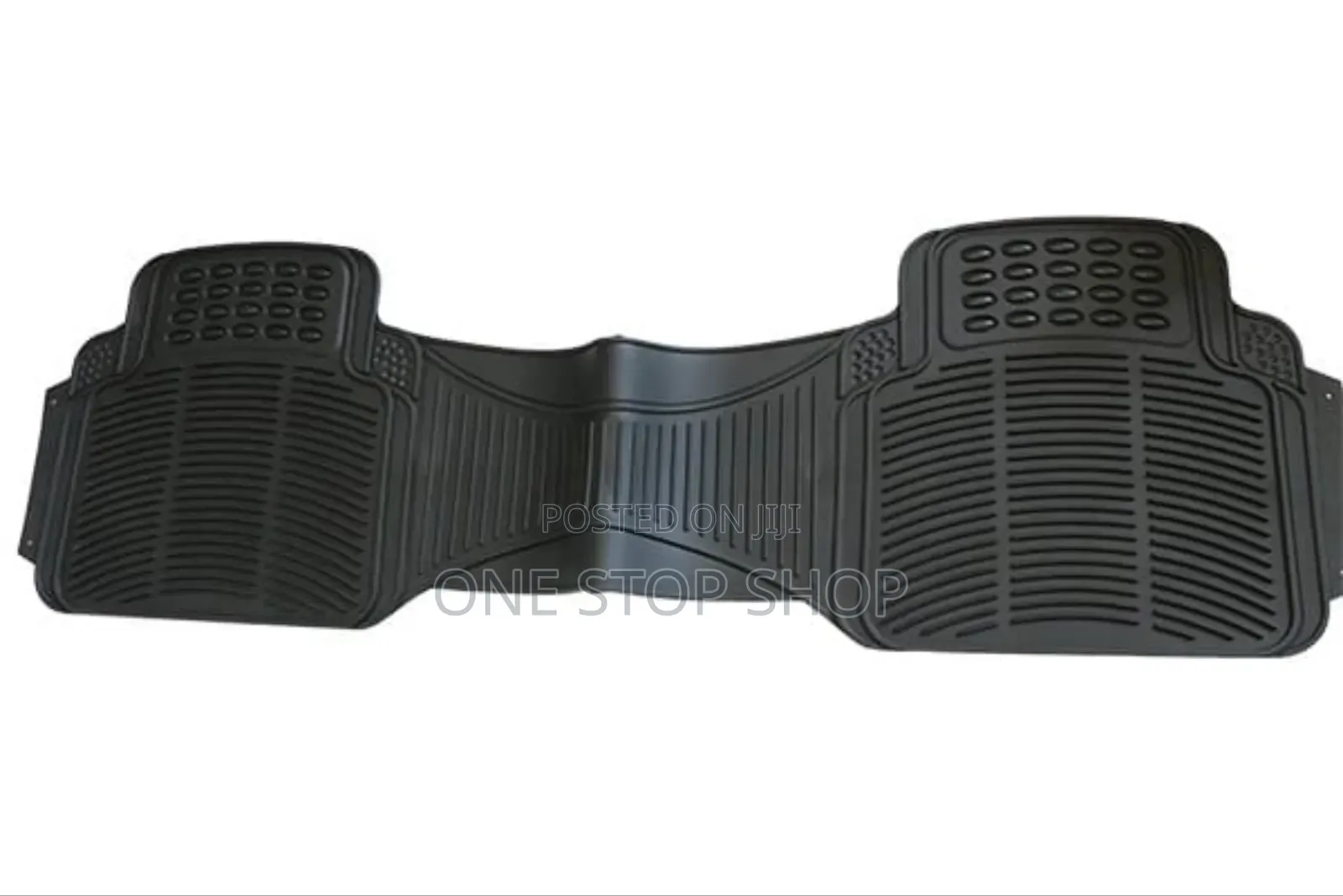 1pc Black Zone Tech All Weather Rubber Conjoined Mat