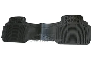 1pc Black Zone Tech All Weather Rubber Conjoined Mat