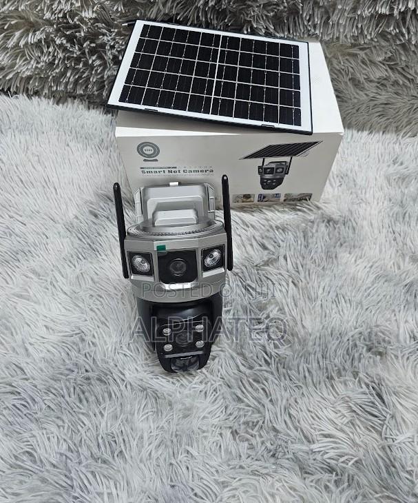 V380 4g Dual Lens Solar Camera With Smooth Pan and Tilt Monitoring