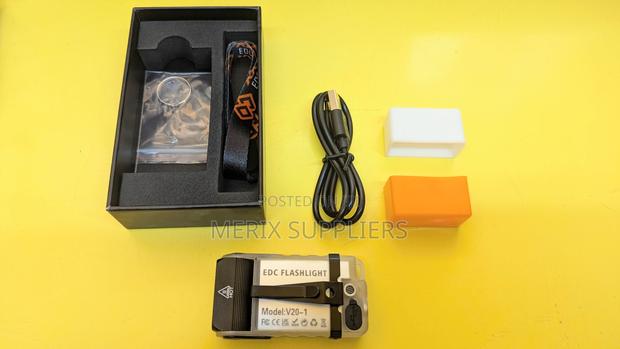 Boruit V20 Keychain Edc Flashlight Swivel Head Buzzer Usb Led - thumbnail 2