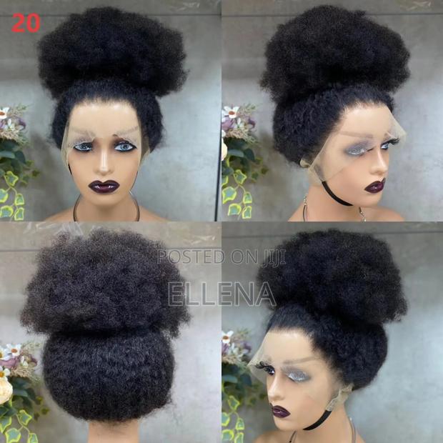 Ellena Human Hair Afro Wigs 16 Inch