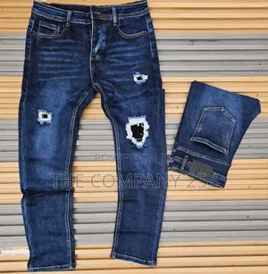 Quality Casual Denim Men Plain Designer Men Jeans Trouser
