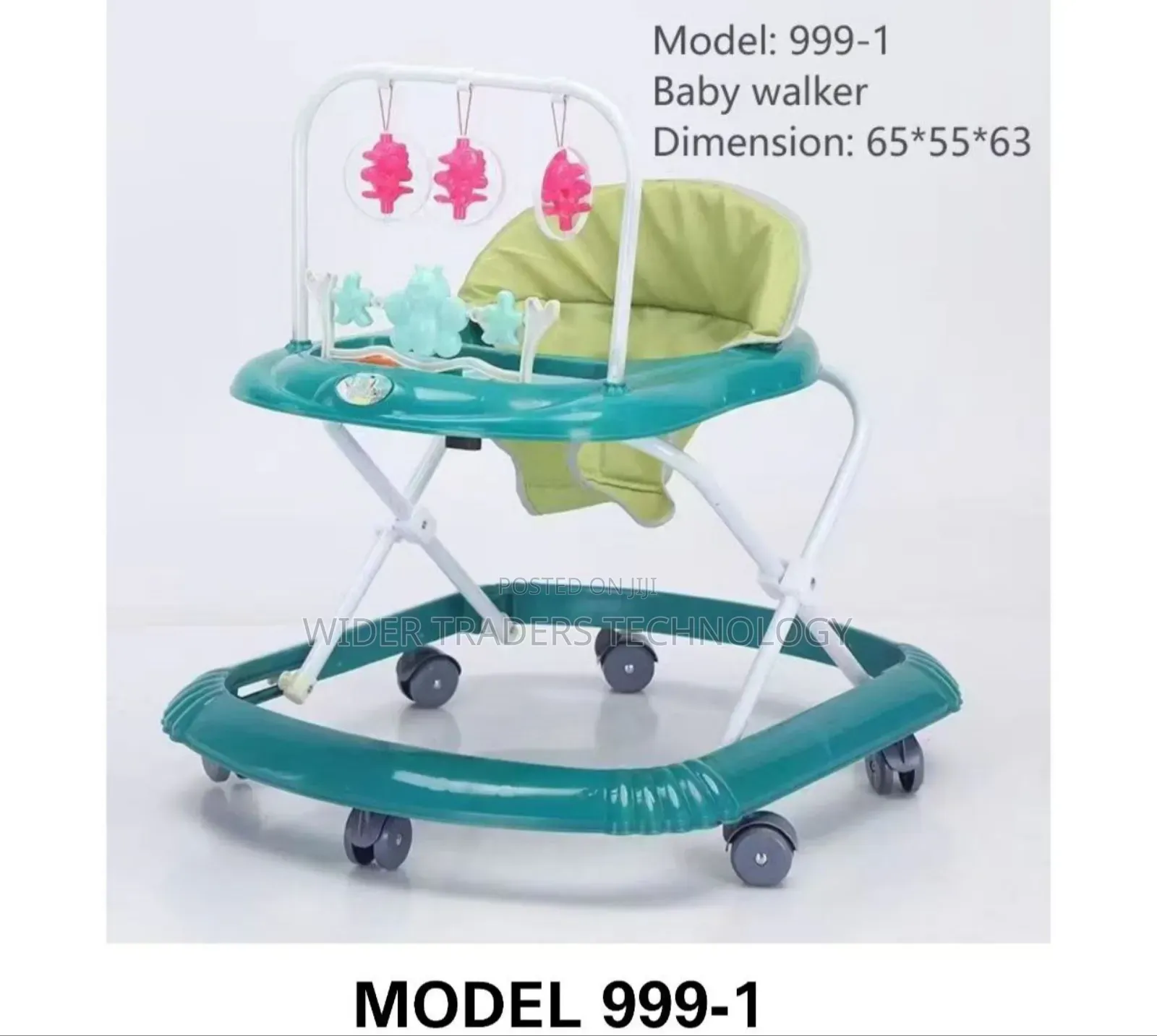 Model 999-2 Baby Walker in a Vibrant Green