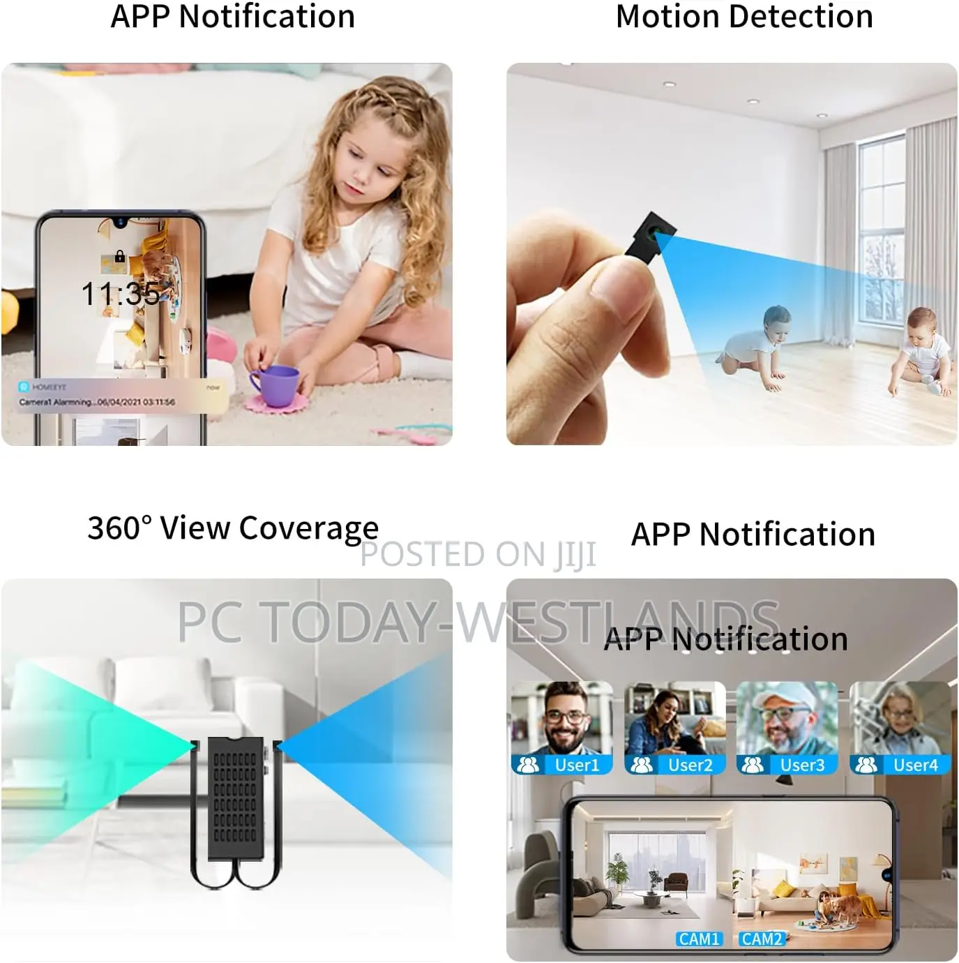 Hidden Camera Diy Module - Full Hd 1080p Dual Lens -Tiny Discreet