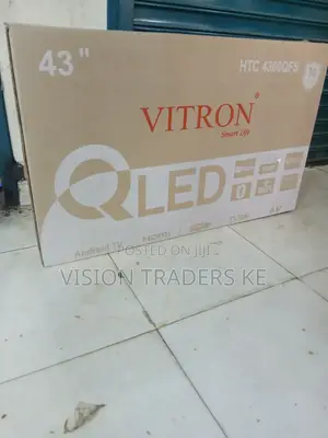 Vitron 43 "Inches Smart Android Qled Frameless Tv Bluetooth Netflix