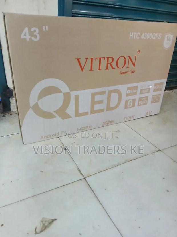 Vitron 43 "Inches Smart Android Qled Frameless Tv Bluetooth Netflix - thumbnail 2