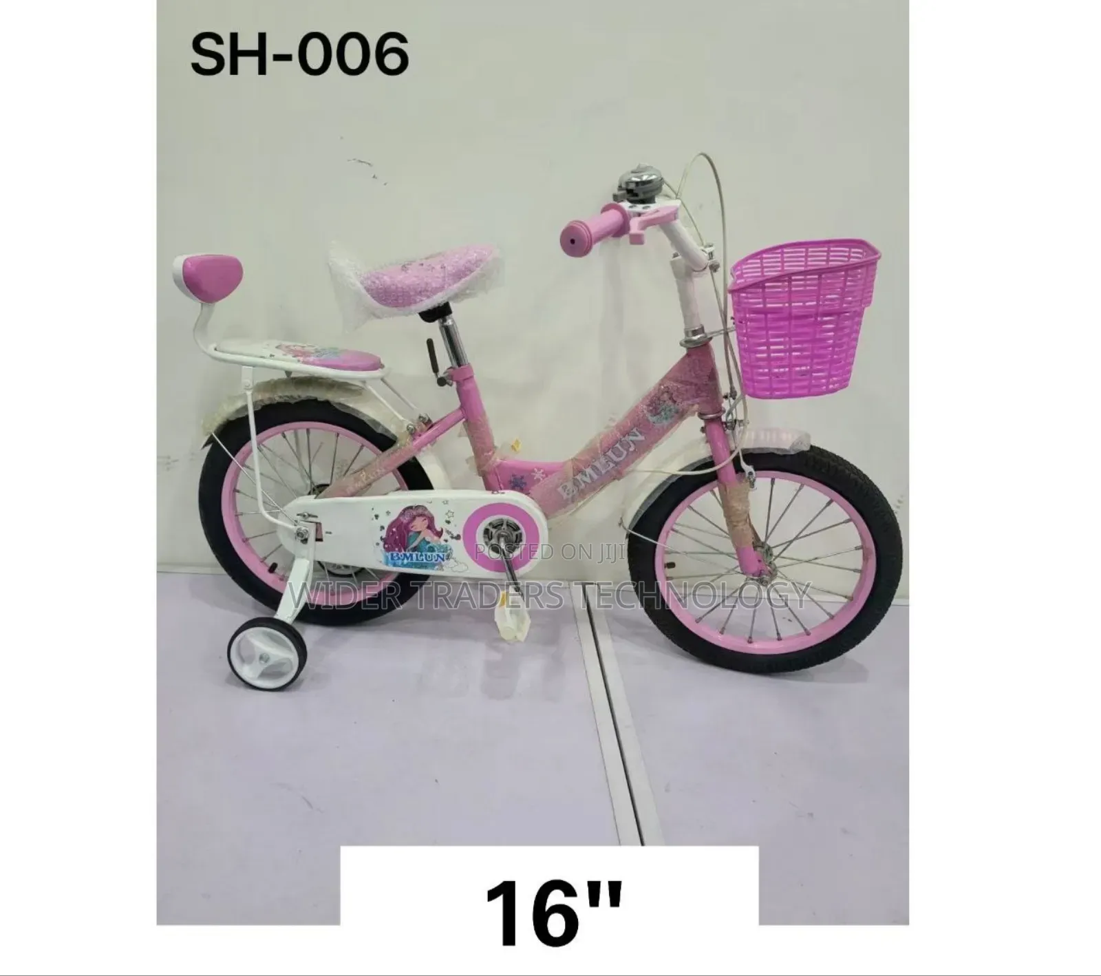 Pink Emlun 16-Inch Kids' Bicycle