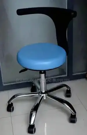 Doctor's Stool With Backrest for Clinical Support