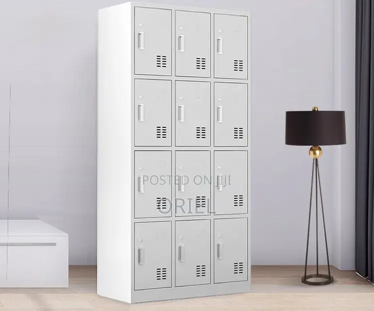 Office Cabinet : 12-Door Modern Office Steel Cabinet