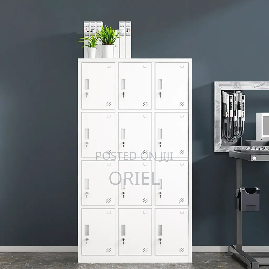 Office Cabinet : 12-Door Modern Office Steel Cabinet