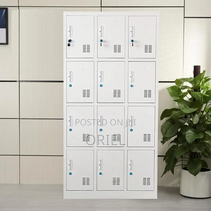 Office Cabinet : 12-Door Modern Office Steel Cabinet