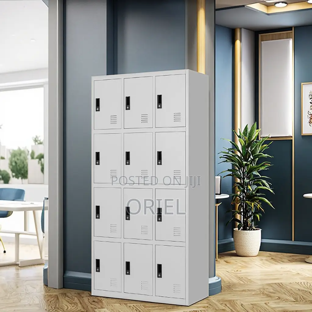 Office Cabinet : 12-Door Modern Office Steel Cabinet