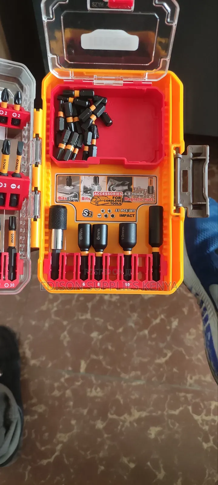 Ingco 51pcs Impact Screwdriver Bits Set Cordless Drill Bit