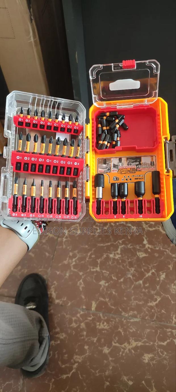 Ingco 51pcs Impact Screwdriver Bits Set Cordless Drill Bit - thumbnail 4