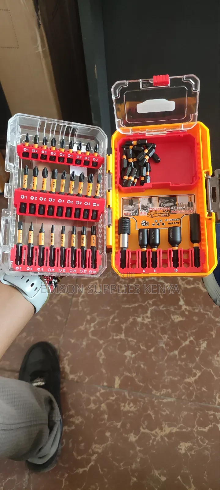 Ingco 51pcs Impact Screwdriver Bits Set Cordless Drill Bit