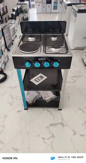 Rebune 3gas +1 Electric Burner Standing Gas Stove