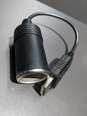 Usb Port to 12v Car Cigarette Lighter Adapter
