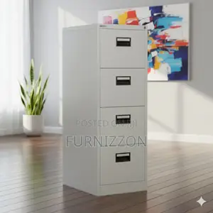 4 Drawer Metallic Office Storage Cabinet for Documents